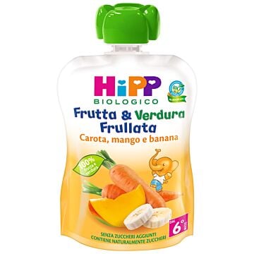Hipp bio frutta & verdura carota mango banana 90 g - 