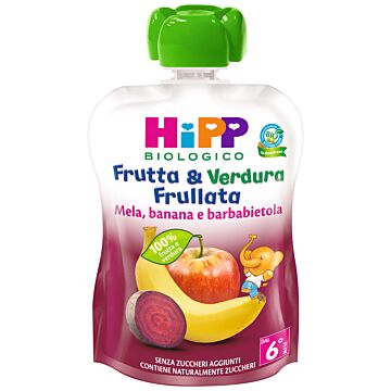Hipp bio frutta & verdura mela banana barbabietola 90 g - 