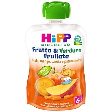 Hipp bio frutta & verdura mela mango carota patata dolce 90 g - 