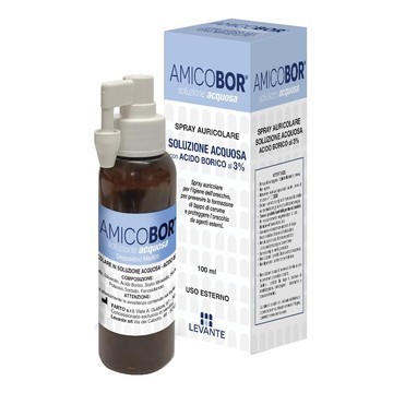 Soluzione acquosa per irrigazione dell'orecchio amicobor 100 ml - 