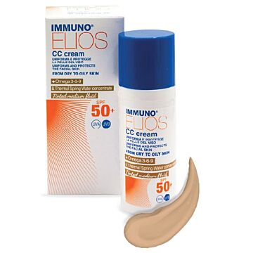 Immuno elios cc cream spf50+ tinted medium 40 ml - 