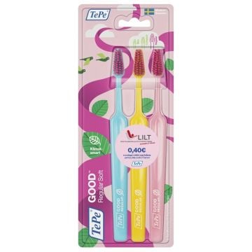 Tepe good regular 3pack toothb - 