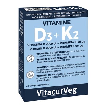 Vitamine d3+k2 60cpr - 