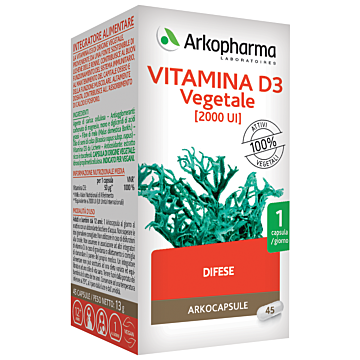 Arkocps vitamina d3 vegetale 45 capsule - 