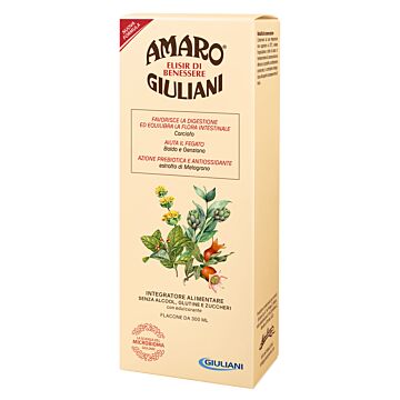Amaro giuliani elisir benessere 300 ml nuova formula - 