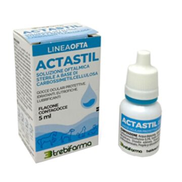 Actastil soluzione oftalmica gocce oculari protettive idratanti eutrofiche lubrificanti 5 ml - 