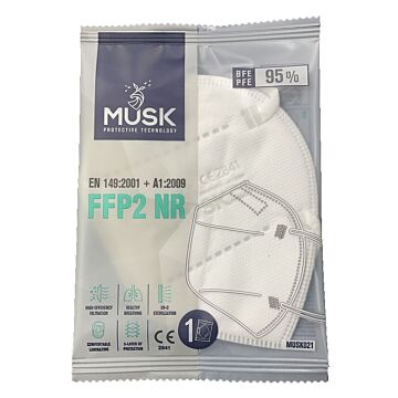 Musk mascherina ffp2 white10pz - 