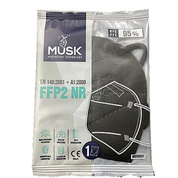 Musk mascherina ffp2 black10pz - 