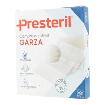 Garza compressa medipresteril 12/8 fu 10x10cm 100 pezzi - 