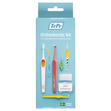 Tepe orthodontic kit 1 spazzolino supreme compact + 1 spazzolino compact tuft + 2 scovolini + 1 tepe - 