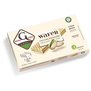 Wafer con crema al pistacchio 4 porzioni x 45 g - 