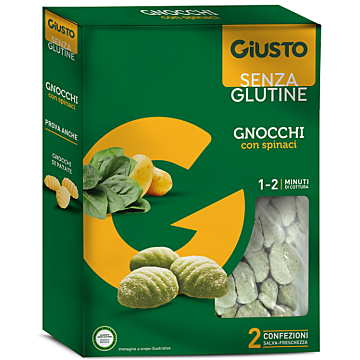 Giusto senza glutine gnocchi spinaci 500 g - 