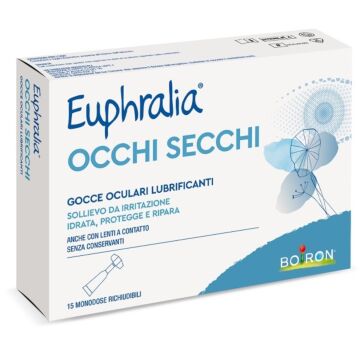 Gocce oculari lubrificanti euphralia occhi secchi 15 monodose richiudibili x 0,5 ml - 