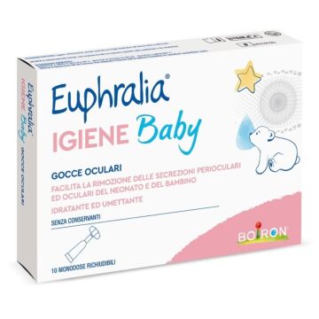 Gocce oculari euphralia igiene baby 10 monodose richiudibili x 0,5 ml - 