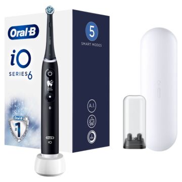 Oral-b io 6 black spazzolino elettrico + 2 refill - 