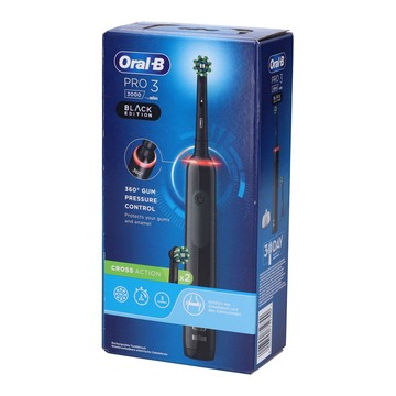 Oral-b pro 3 black spazzolino elettrico + 2 refill - 
