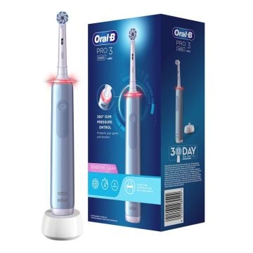 Oral-b pro 3 blu sensitive spazzolino elettrico + 2 refill - 