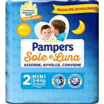 Pampers sole luna midini 21 pezzi - 