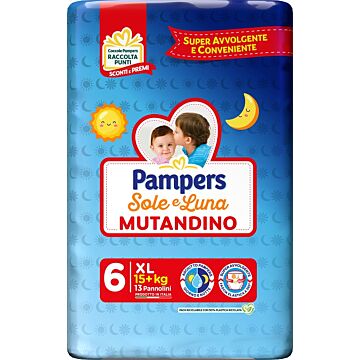 Pampers sole luna mutandina xl 13 pezzi - 