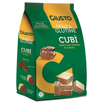 Giusto senza glutine cubi' wafer cacao 250 g - 