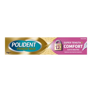 Crema adesiva protesi dentali polident power max super tenuta+comfort 70 g - 