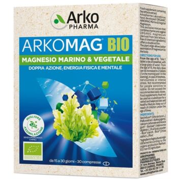 Arkomag bio magnesio marino & vegetale 30 compresse - 