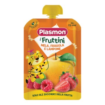 Plasmon i fruttini mela fragola e lampone 130 g - 
