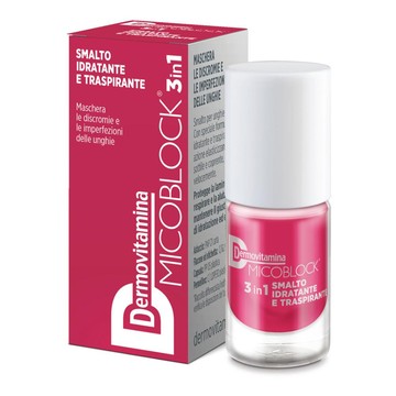 Dermovitamina micoblock 3in1 smalto idratante traspirante rosa geranio 5 ml - 