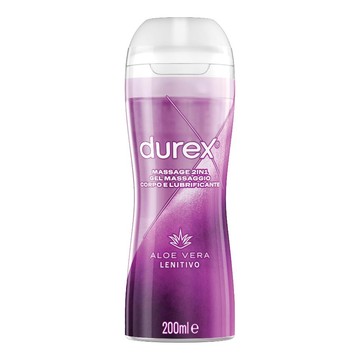 Durex massage 2 in 1 gel massaggio corpo e lubrificante aloe vera 200 ml - 