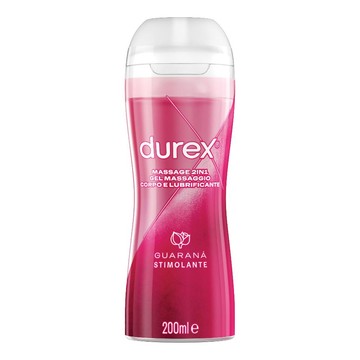 Durex massage 2 in 1 gel massaggio corpo e lubrificante guarana' 200 ml - 
