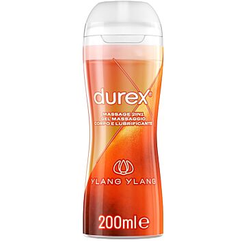 Durex massage 2 in 1 gel massaggio corpo e lubrificante ylang ylang 200 ml - 