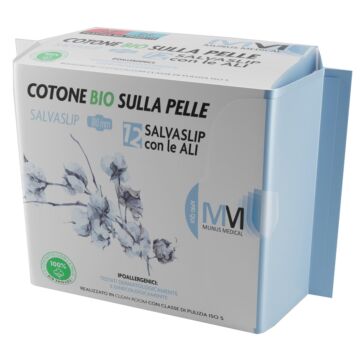 Munus medical proteggi slip con ali cotone bio sulla pelle 12 pezzi - 