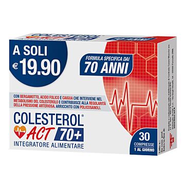 Colesterol act 70+ 30 compresse - 