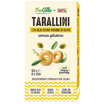 Foralle tarallini senza glutine olio extra vergine d'oliva 6 bustine da 30 g - 