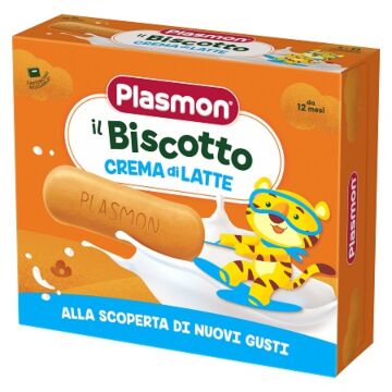 Plasmon biscotto crema latte 8 pezzi da 40g - 