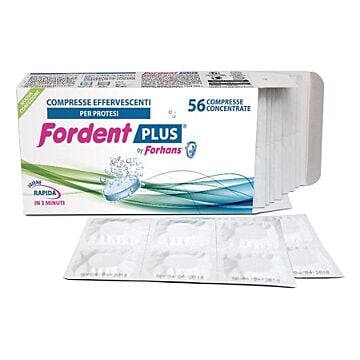 Fordent plus 56 compresse concentrate per dentiere e apparecchi ortodontici - 
