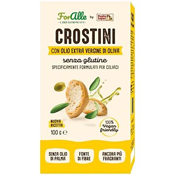 Foralle crostini con olio extravergine d'oliva 100 g - 