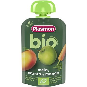 Plasmon mela carota mango bio pouches 100 g - 