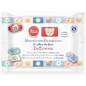 Trudi baby care salviette cotone 20 pezzi - 