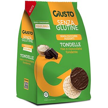 Giusto senza glutine tondelle cioccolato fondente new 60 g - 