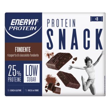 Enervit protein snack fondente low sugar astuccio 8 x 27 g - 